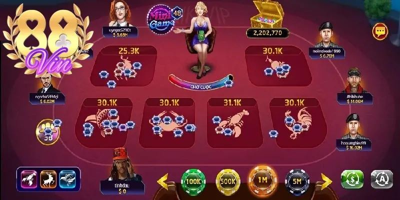 Cược đơn khi chơi game Bầu Cua ấn tượng