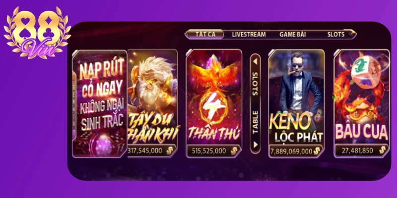 Keno Lộc Phát, game quay số nhanh dễ chơi tại 88vin