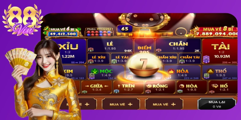 Lồng số sẽ quay và tự bốc ra ngẫu nhiên 10 số