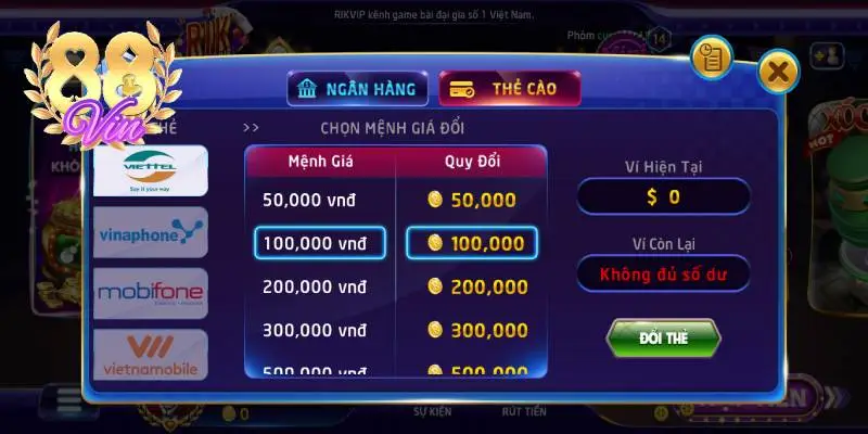 Nạp tiền bằng hình thức thẻ cào mang lại sự nhanh chóng