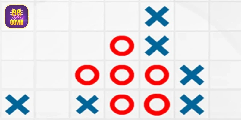 &nbsp;Người thắng cờ caro khi sở hữu 5 quân cờ liên tiếp theo hàng