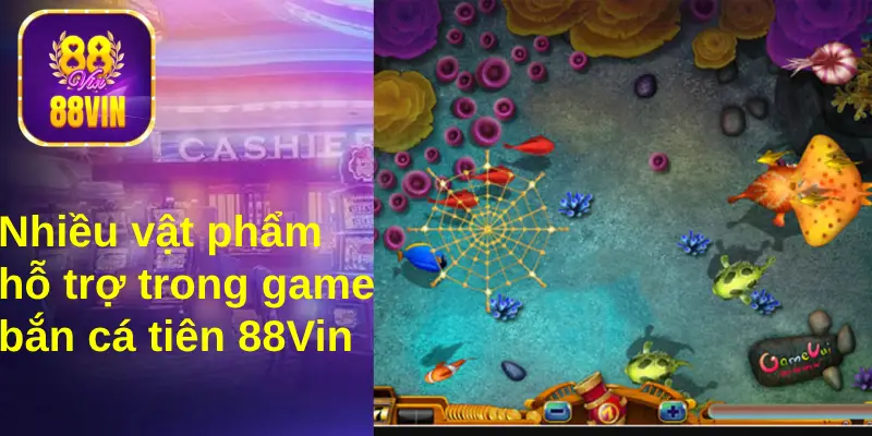 Săn cá Tiên cung cấp nhiều vật phẩm hỗ trợ người chơi bắn cá hiệu quả&nbsp;