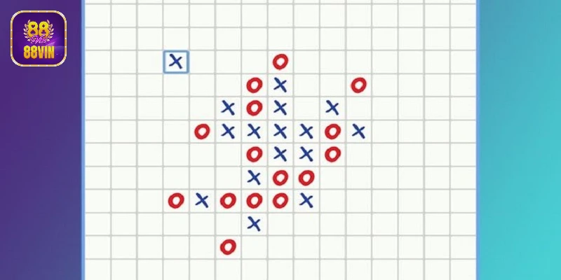 Thao tác tham gia cờ caro hai người tại 88vin