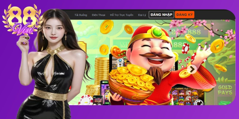 Truy cập trang chủ, click vào ô đăng ký 88vin