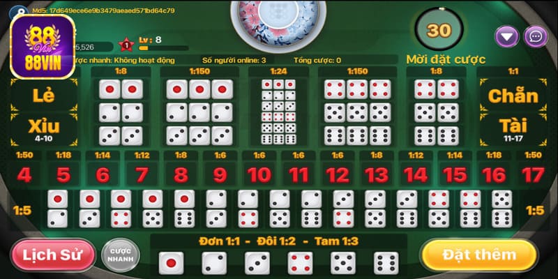 choi game tai xiu co da dang lua chon cho hoi vien Chơi game Tài xỉu có đa dạng lựa chọn cho hội viên