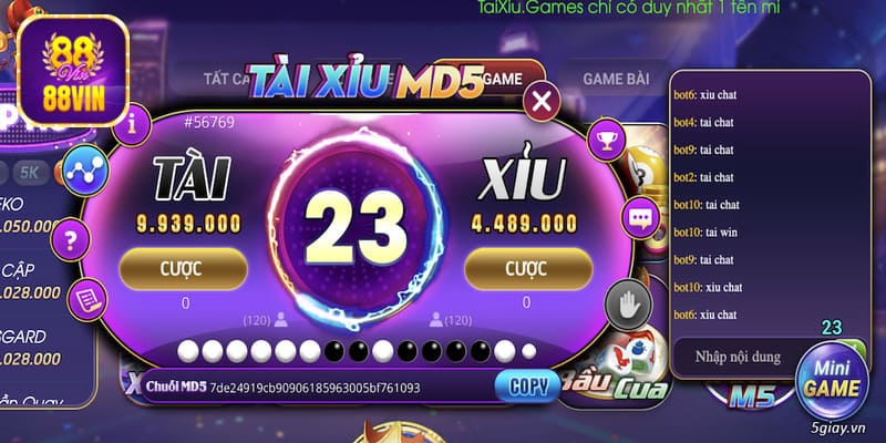 choi game tai xiu tai 88vin dam bao su on dinh minh bach Chơi game Tài xỉu tại 88VIN đảm bảo sự ổn định, minh bạch
