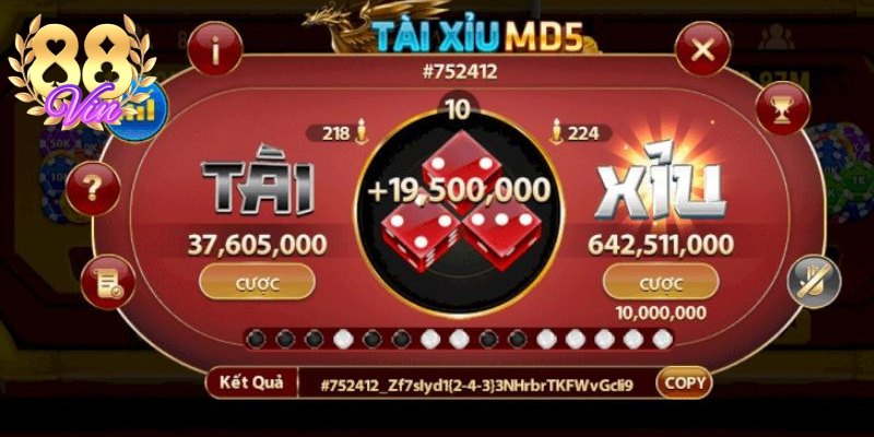 Công nghệ MD5 minh bạch, đảm bảo kết quả công bằng 100%